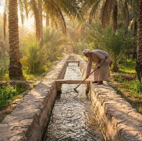 irrigation traditionnelle des oasis
